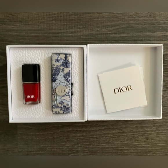 Dior around the world lipstick case with Dior Rouge